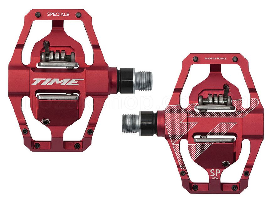 Контактные педали TIME Speciale 12 Enduro pedal, including ATAC cleats, Red